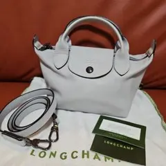 超美品★【ロンシャン ルプリアージュ キュイール　レザーバッグ】★