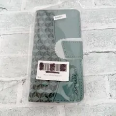 そ　BASIO Active shg09 手帳型ケース シンプルスマホ6 緑