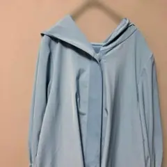 フォクシーニューヨーク　レイニーコート(L)ペールブルー　撥水加工