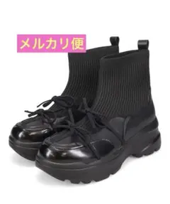 オリエンタルトラフィック　ダブルリボンニットブーツ　Lサイズ