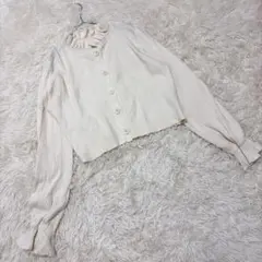 GRL グレイル ニットカーディガン　クロップド丈