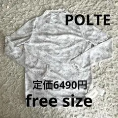 PORTE 長袖シャツ シアーカットソー ハイネック トップス
