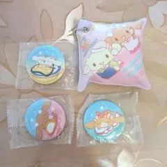 くら寿司コラボ シナモロール 缶バッジ、クッションチャーム