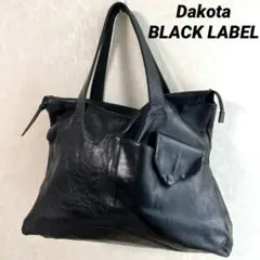 【美品】Dakota BLACK LABEL レザートートバッグ ノマド 黒のサムネイル