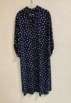 フラワープリントベルトワンピース