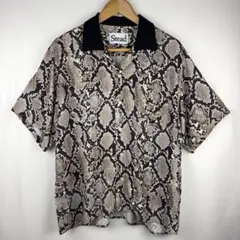 Schott ショット レオパード 豹柄 レーヨン オープンカラーシャツ