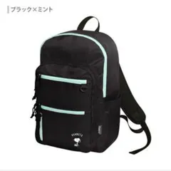 【完売品】値下げ中！PEANUTS スヌーピー リュック ブラック×ミント