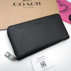 新品　COACH　長財布　メンズ　ブラック
