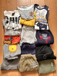 90cm 子供　キッズ　まとめ売り　15点セット　春　夏　秋　男の子