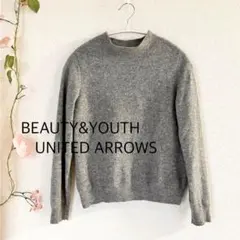 BEAUTY&YOUTH UNITED ARROWS グレー　リブニット