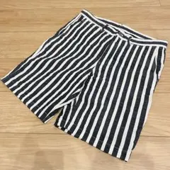 エディフィス ブルーグレー ストライプ柄 ショートパンツ ハーフパンツ Lのサムネイル