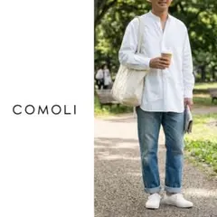【名作】COMOLI コモリ バンドカラーシャツ 長袖 白 0 S a50のサムネイル