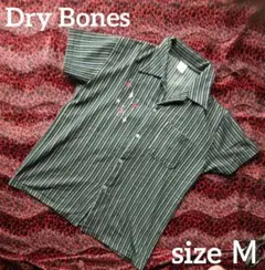 ドライボーンズ DryBones 半袖 オープン シャツ ストライプ Ｍのサムネイル