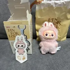 POP MART PIN FOR LOVE ぬいぐるみ　【G】サーモンピンク