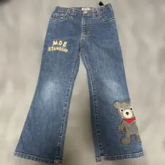 （ミキハウス）クマ刺繍デニム110センチ
