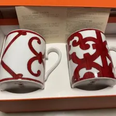 HERMES マグカップ 2個セット(新品•未使用)
