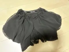 POURVOUSボレロ　黒 シフォン 半袖 トップス ドレス用のサムネイル