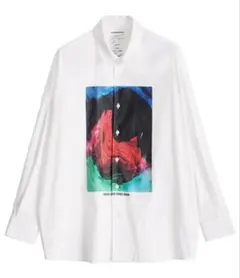 【SHAREEF】"PAINT" L/S SHIRTS 長袖シャツ ホワイト 1のサムネイル