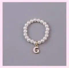 【新品】アルファベット イニシャル ミニラブブ用 ネックレスG