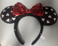 ディズニー ミニー カチューシャ ハート スパンコール