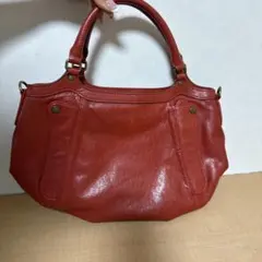 Dakota レザートートバッグ 赤