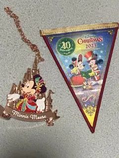 ディズニー　クリスマスガーランド　ミニー　バッグチャーム