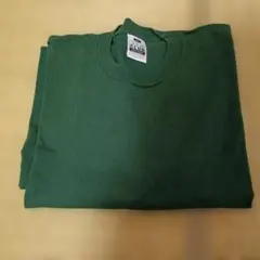 ロングTシャツ、長袖Tシャツ、ダークグリーン、長そで