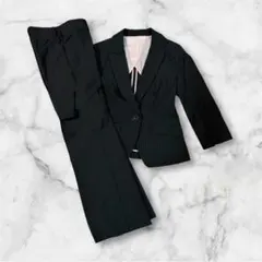 JAYRO ピンストライプ 黒　ビジネスパンツスーツ　Mサイズ シングルボタン