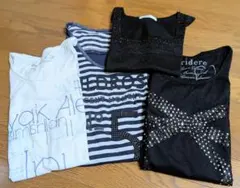 まとめ売り　レディース服　トップス　Tシャツ他　春夏　4点　ラインストーン