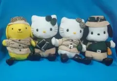 激レア非売品☆サンリオ・ハローキティの探検隊☆ぬいぐるみ4体セット☆2000