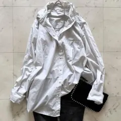 極美品✨24年 カオス アイアスシークブラウス スラブ糸 ゆったり