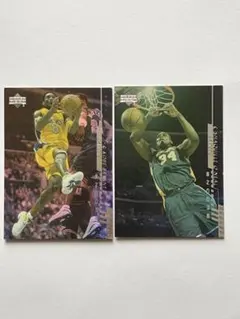 開封済 アッパーデック NBA 2000 レイカーズ優勝記念ジャンボカード 