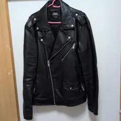 ZARA 黒 ダブルライダースジャケット