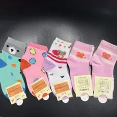 新品未使用 女の子 靴下5点セット 15cm〜