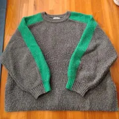 バイカラー ニット