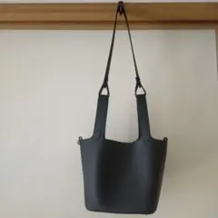 美品 ビゼン ブラック シボ革 2WAY トートバッグ ショルダー - メルカリ