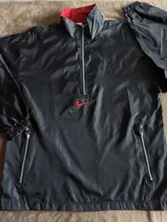ナイキ　NIKE ナイロンジャケット ハーフジップ　プルオーバー　ビックロゴ　L