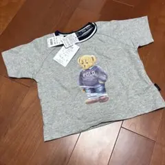 POLO クマプリント Tシャツ 100cm グレー