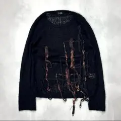 BLACK PEACE NOW - decoration mesh knit