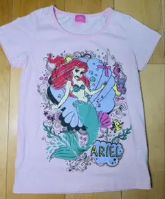 Tシャツ 半袖 キッズ 子供服　ディズニー　アリエル　プリンセス　140 女の子