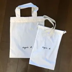 【新品未使用】agnes b. 巾着バッグ2点セット