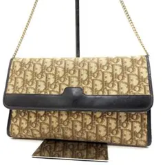 【美品】Dior ショルダーバッグ トロッター ブラウン