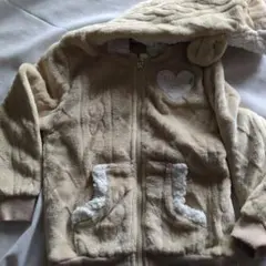 CLOSHI ベージュ フリースジャケット　110cm