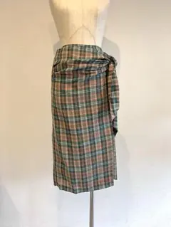 TELA タイト ラップスカート　タータンチェックのサムネイル