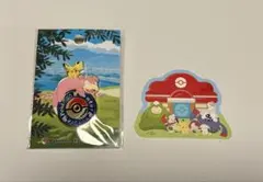 ポケモンセンター カガワ ロゴピンズ ヤドン ピカチュウ オマケ付き