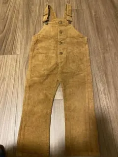 LAGKAW ブラウン コーデュロイオーバーオール 110