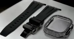49bz★アップルウォッチ ラバーベルト カバー　Apple Watchバンド