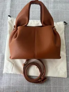 POLENE ブラウン ショルダーバッグ