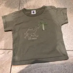 プチバトー　tシャツ ラクダ　80 18m 81cm