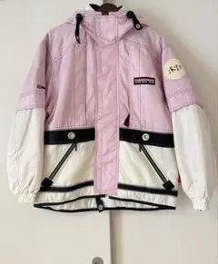 美品DESCENTE デサント スキーウェア ピンク/ホワイト
